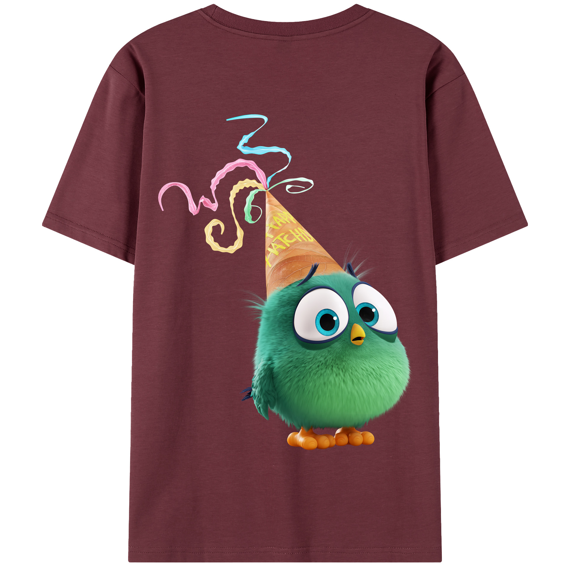 （画像用） Angry Birds アングリーバード 綿100％半袖Tシャツ（背面プリント）